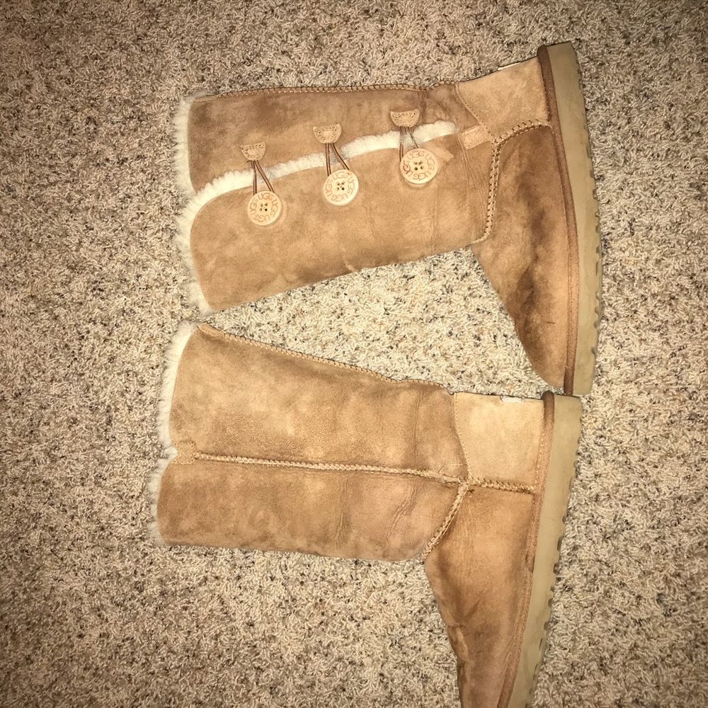 Triple Bailey Button Chestnut Colored Ugg Boots - image 1